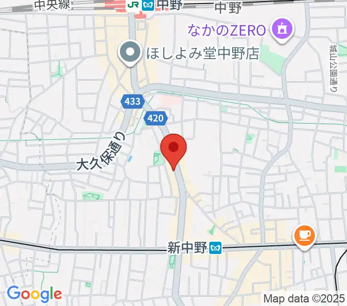 中野MOON STEPの地図