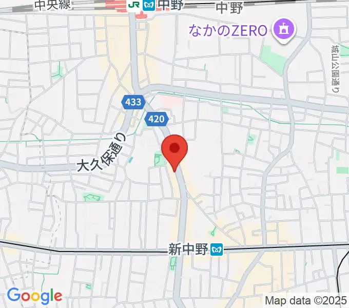 中野MOON STEPの地図