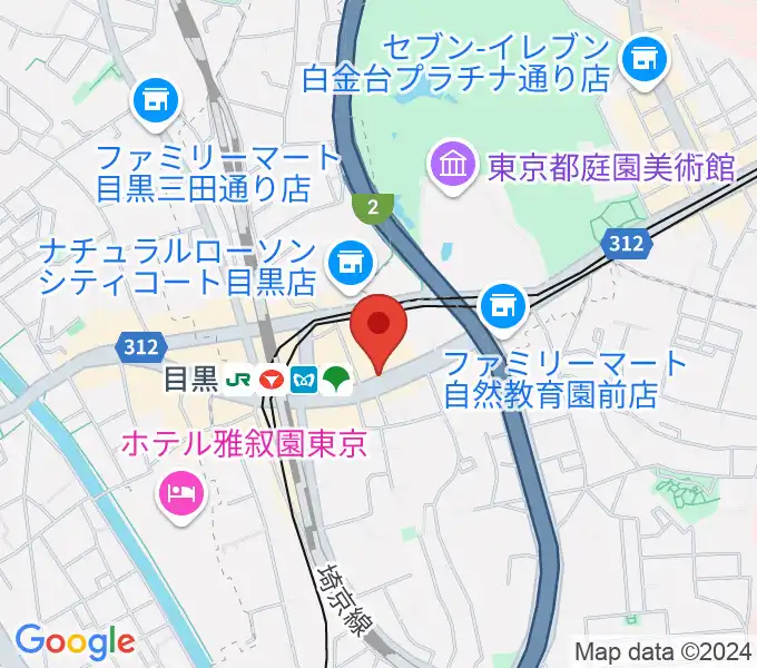 目黒ライブステーションの地図