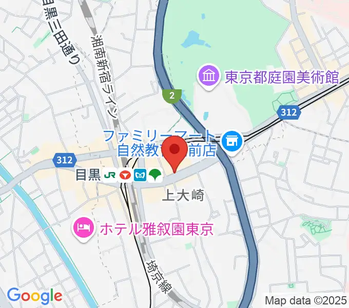 目黒ライブステーションの地図