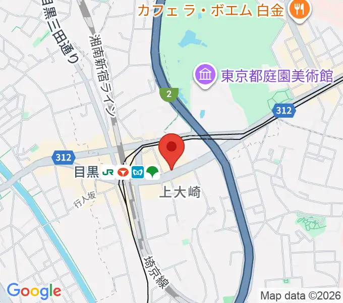 目黒ライブステーションの地図