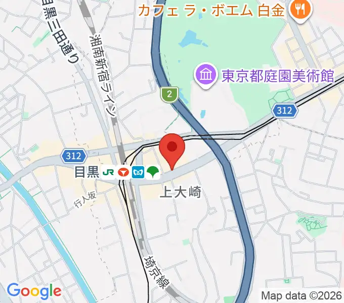 目黒ライブステーションの地図