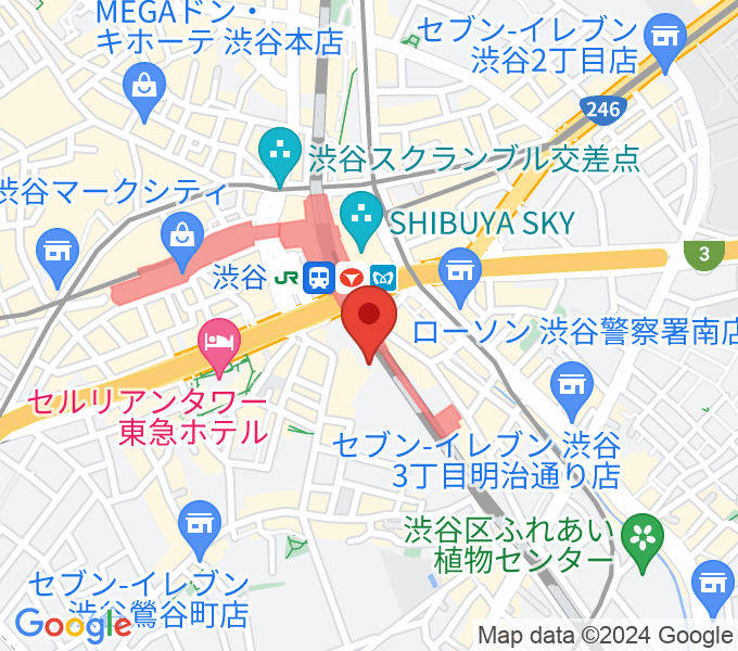 渋谷club 乙-kinoto-の場所