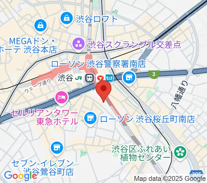 渋谷club 乙-kinoto-の地図