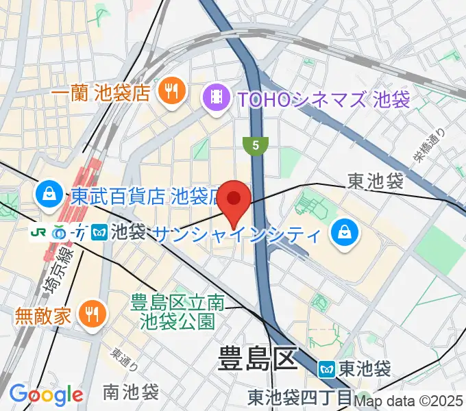 池袋Admの地図