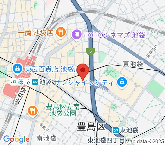 池袋Admの地図