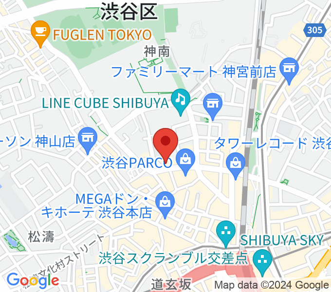 渋谷THE GAMEの場所