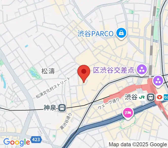 渋谷ヴエノスの地図