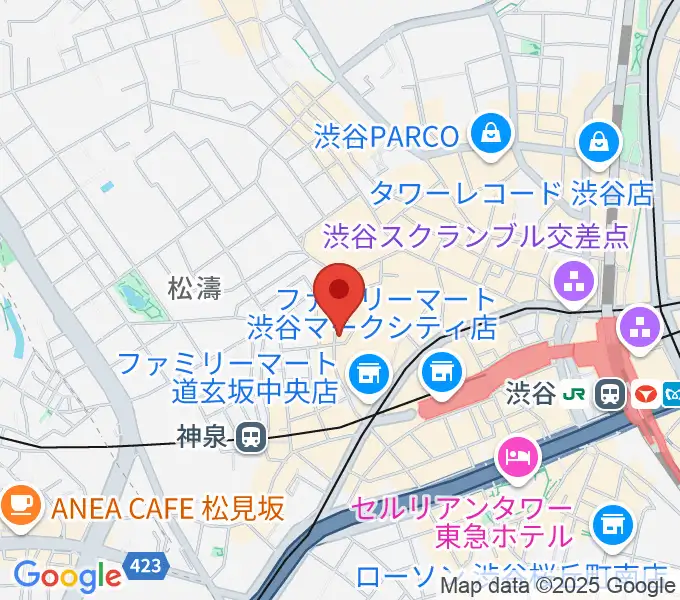 渋谷ラウンジネオの地図