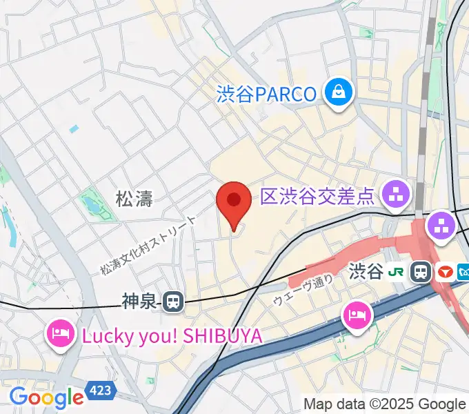 渋谷ラウンジネオの地図