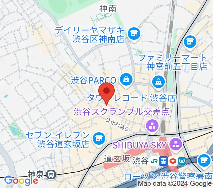 渋谷TAKE OFF 7の地図