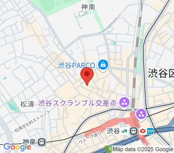 渋谷TAKE OFF 7の地図