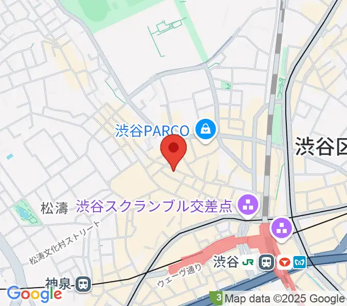 渋谷TAKE OFF 7の地図