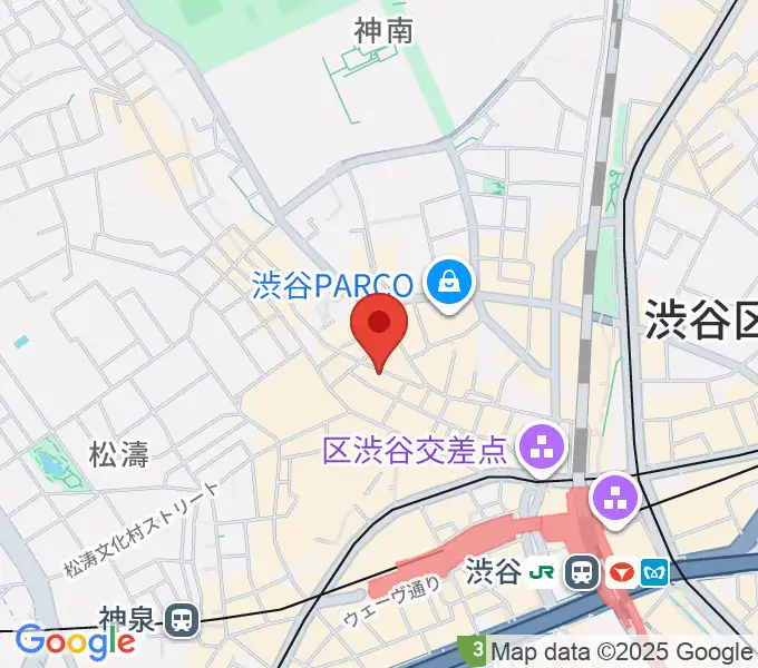 渋谷TAKE OFF 7の地図