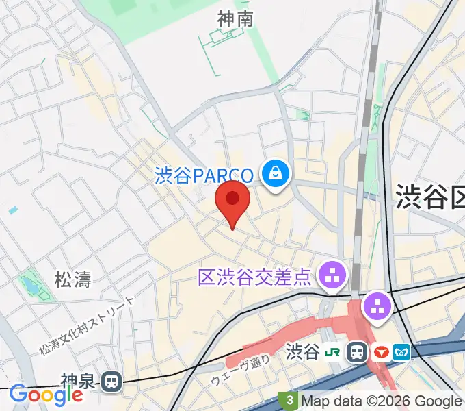 渋谷TAKE OFF 7の地図