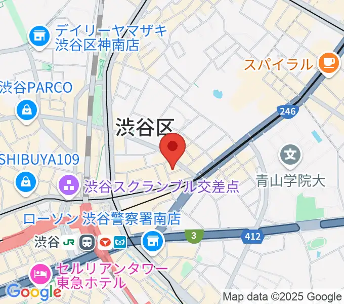渋谷LUSHの地図