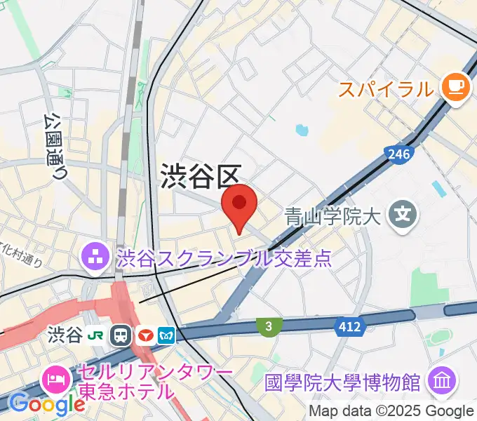 渋谷LUSHの地図