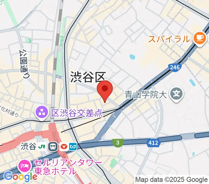 渋谷LUSHの地図