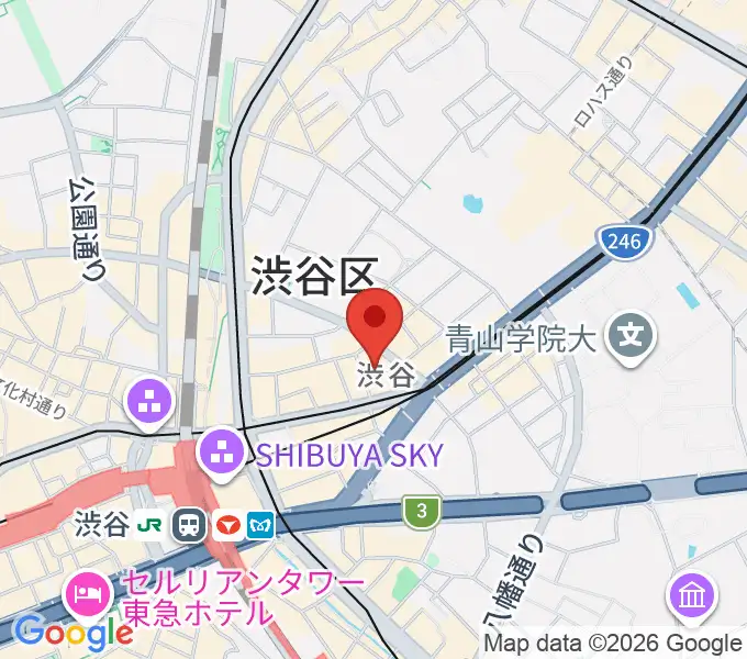 渋谷LUSHの地図