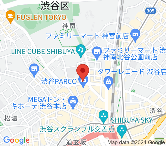 渋谷gee-ge.の場所