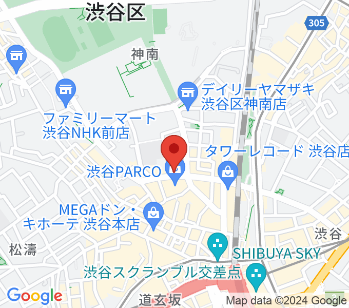 渋谷gee-ge.の場所