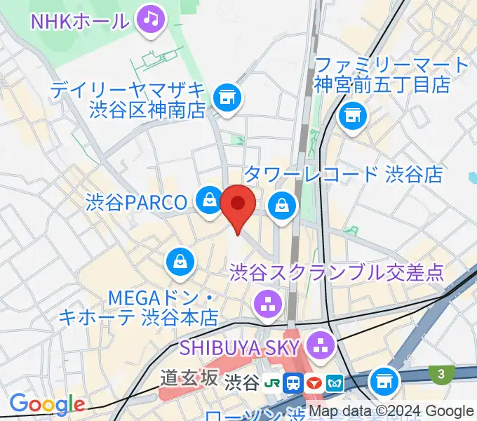 公園通りクラシックスの地図