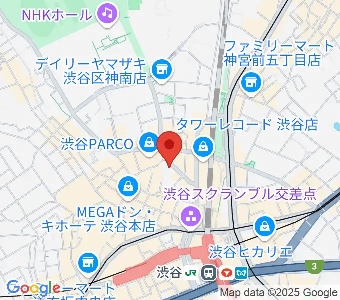 公園通りクラシックスの地図