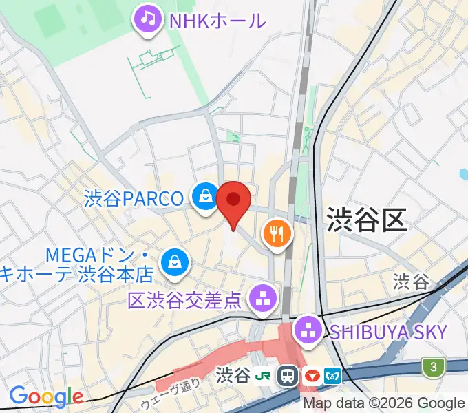 公園通りクラシックスの地図