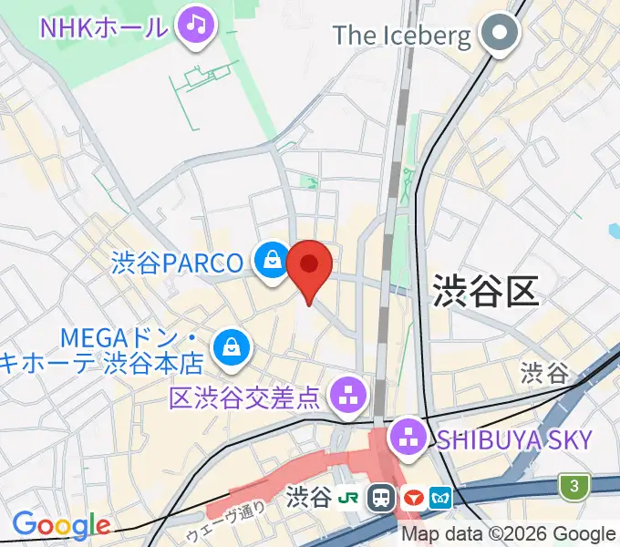 公園通りクラシックスの地図