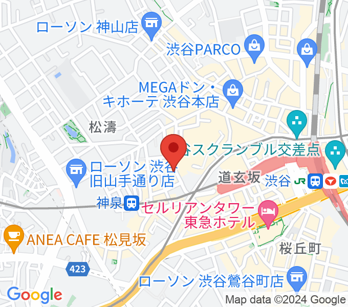 渋谷HARLEMの場所