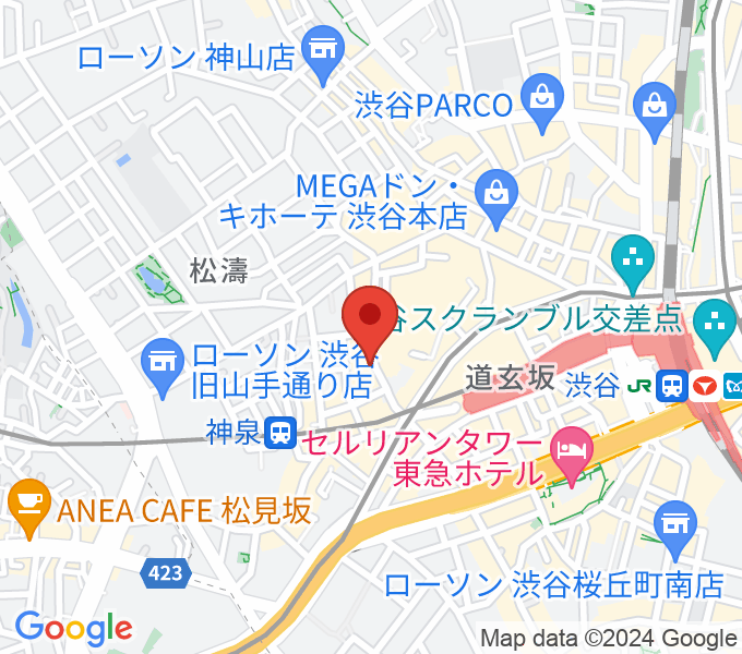 渋谷HARLEMの場所
