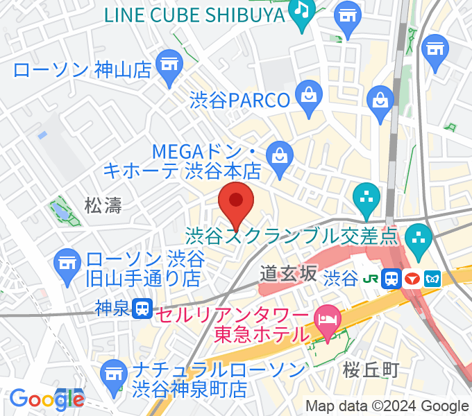渋谷B.Y.Gの場所