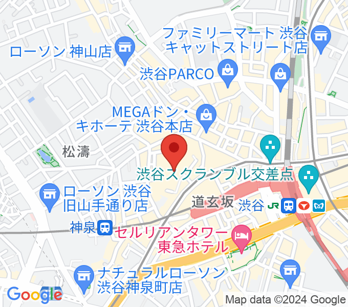 渋谷B.Y.Gの場所