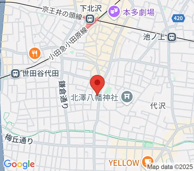 下北沢THREEの地図