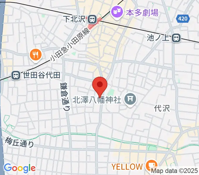 下北沢THREEの地図