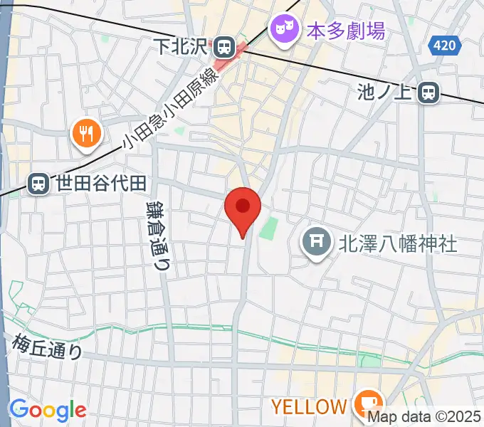 下北沢THREEの地図
