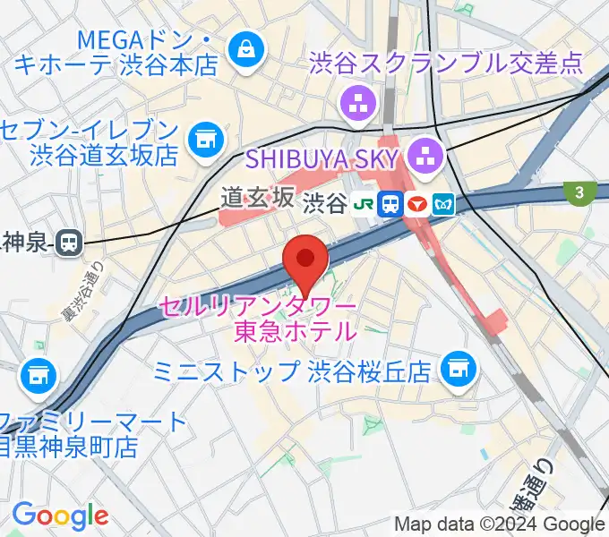 渋谷JZ Bratの地図