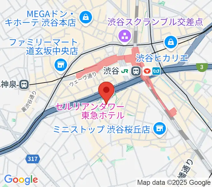 渋谷JZ Bratの地図