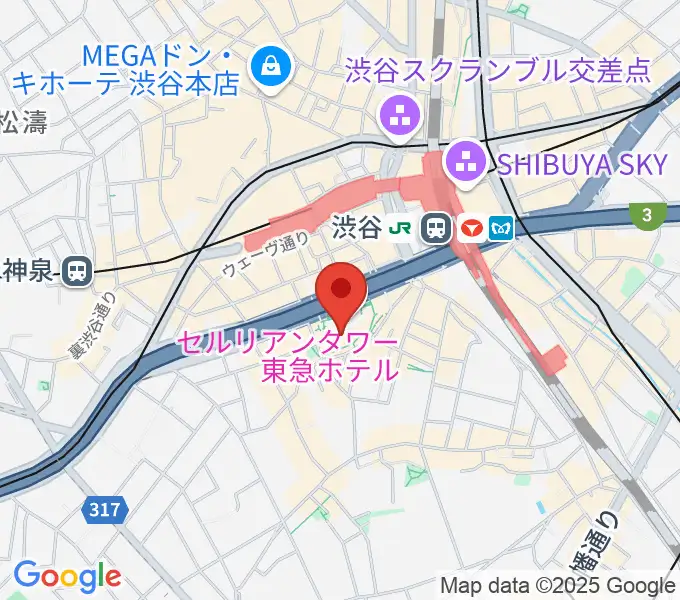 渋谷JZ Bratの地図