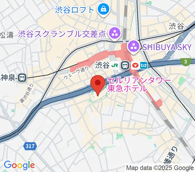 渋谷JZ Bratの地図