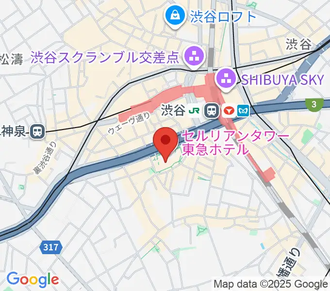 渋谷JZ Bratの地図