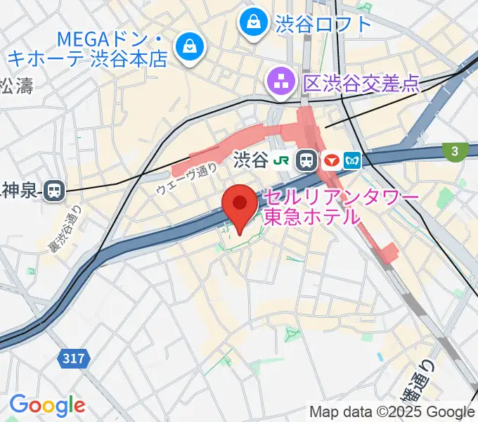 渋谷JZ Bratの地図