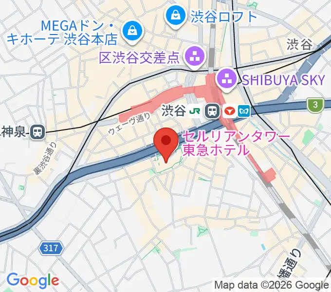 渋谷JZ Bratの地図