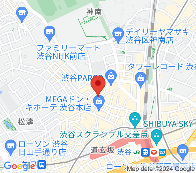 渋谷ウェステッドタイムの場所