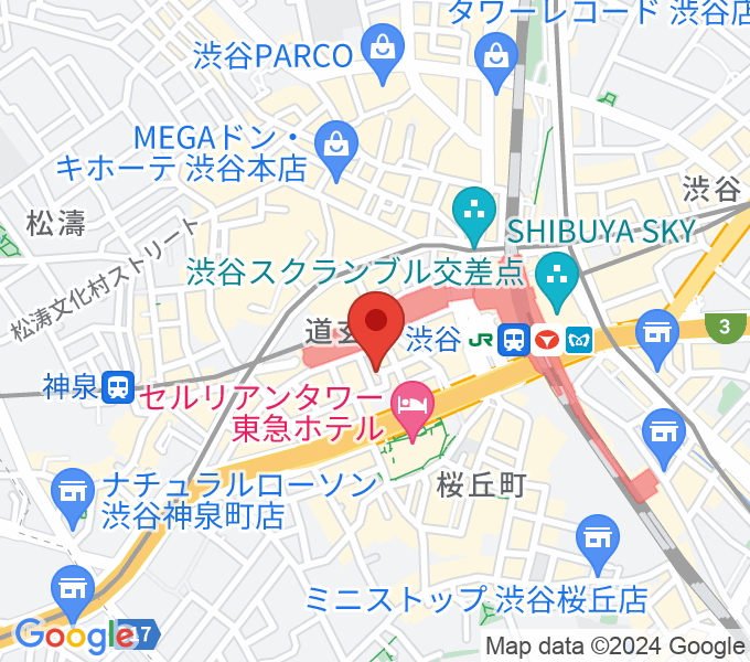 渋谷ガビガビの場所