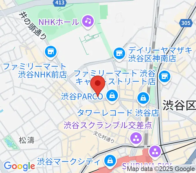 渋谷BALLの地図