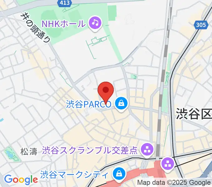 渋谷BALLの地図