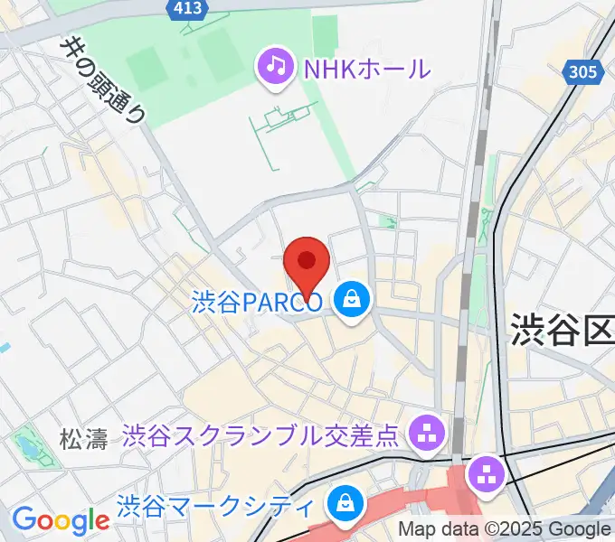 渋谷BALLの地図