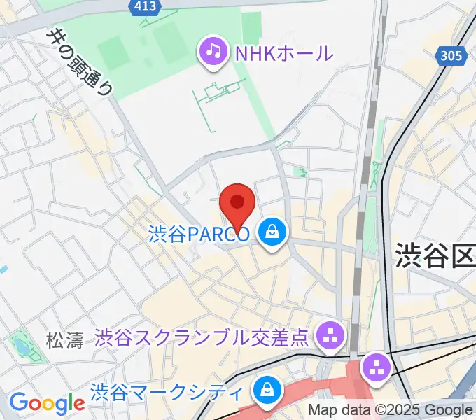 渋谷BALLの地図