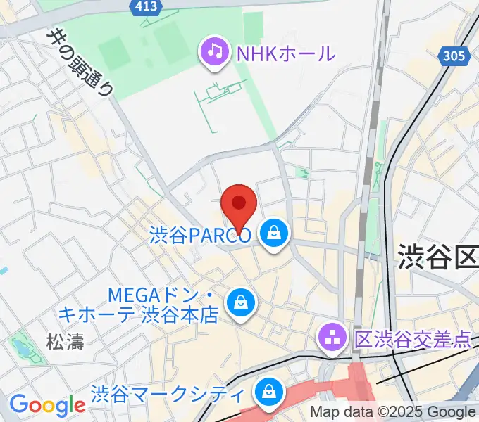 渋谷BALLの地図